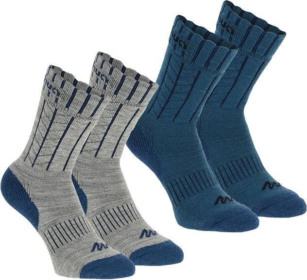 Отзыв на Стены носки ARPENAZ теплый 2 пары серый/синий голубой Нормальная QUECHUA из Интернет-Магазина Decathlon