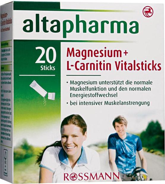 Отзыв на altapharma Magnesium + L-Carnitin Vitalsticks из Интернет-Магазина ROSSMANN