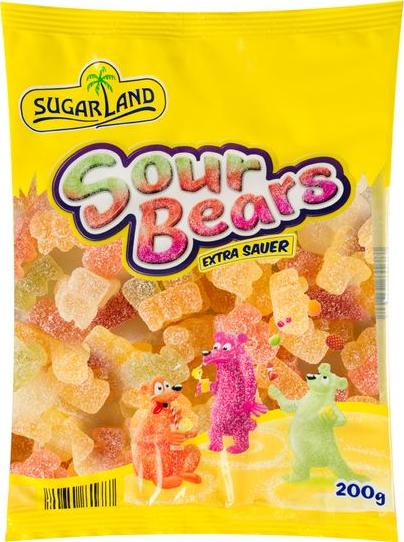 Отзыв на SUGAR LAND Fruchtgummi-Bärchen Sour Bears из Интернет-Магазина LIDL