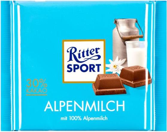 Отзыв на Ritter Sport Шоколад Альпийского молока из Интернет-Магазина LIDL