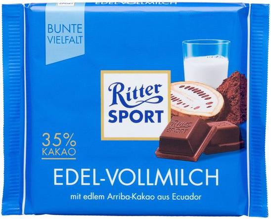 Отзыв на Ritter Sport Шоколад Благородный-Молочный из Интернет-Магазина LIDL