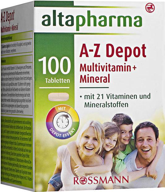 Отзыв на Altapharma А-Z Депо мультивитамин + Минеральные Tabletten из Интернет-Магазина ROSSMANN