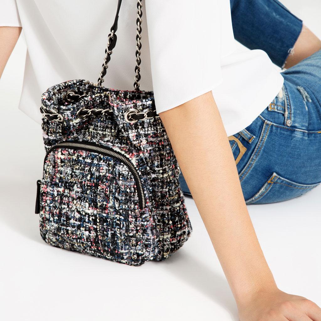 Отзыв на Мини Fabric Стеганые Рюкзак из Интернет-Магазина Zara