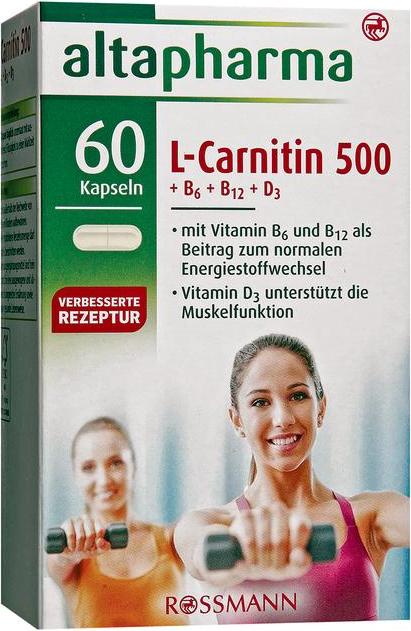 Отзыв на altapharma L-Carnitin 500 + B6 + B12 + D3 из Интернет-Магазина ROSSMANN