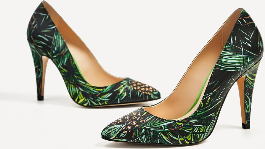 Отзыв на Кожаные туфли с тропическая печать из Интернет-Магазина Zara