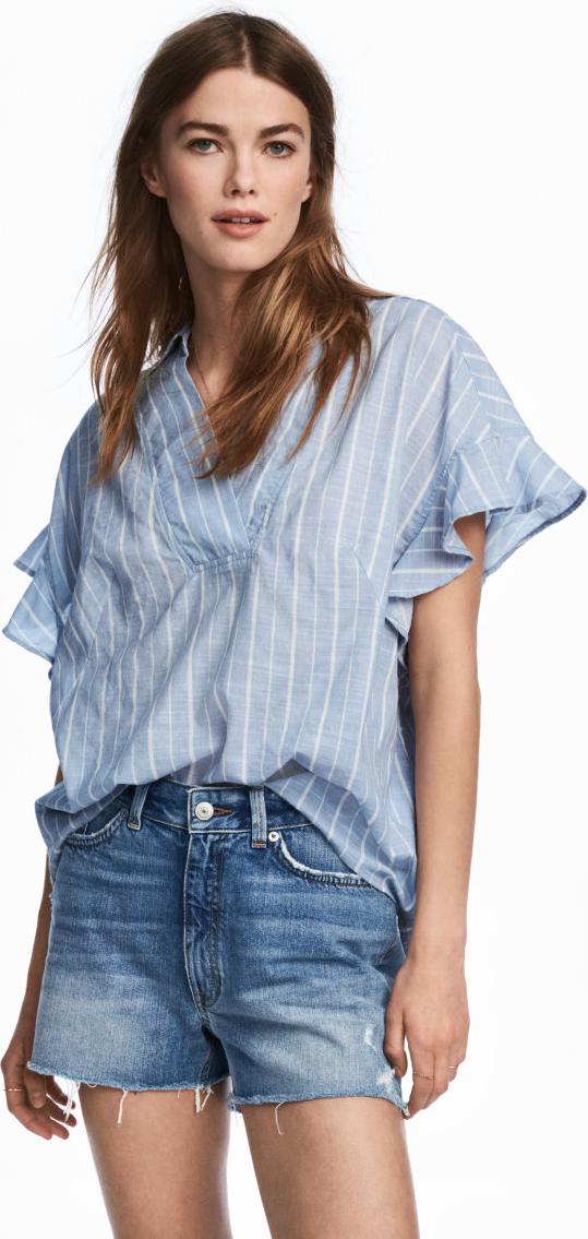 Отзыв на Хлопковая блузка с рукавом воланом из Интернет-Магазина H&M