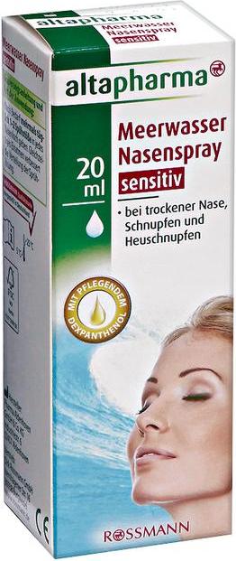 Отзыв на altapharma Meerwasser Nasenspray Sensitiv из Интернет-Магазина ROSSMANN