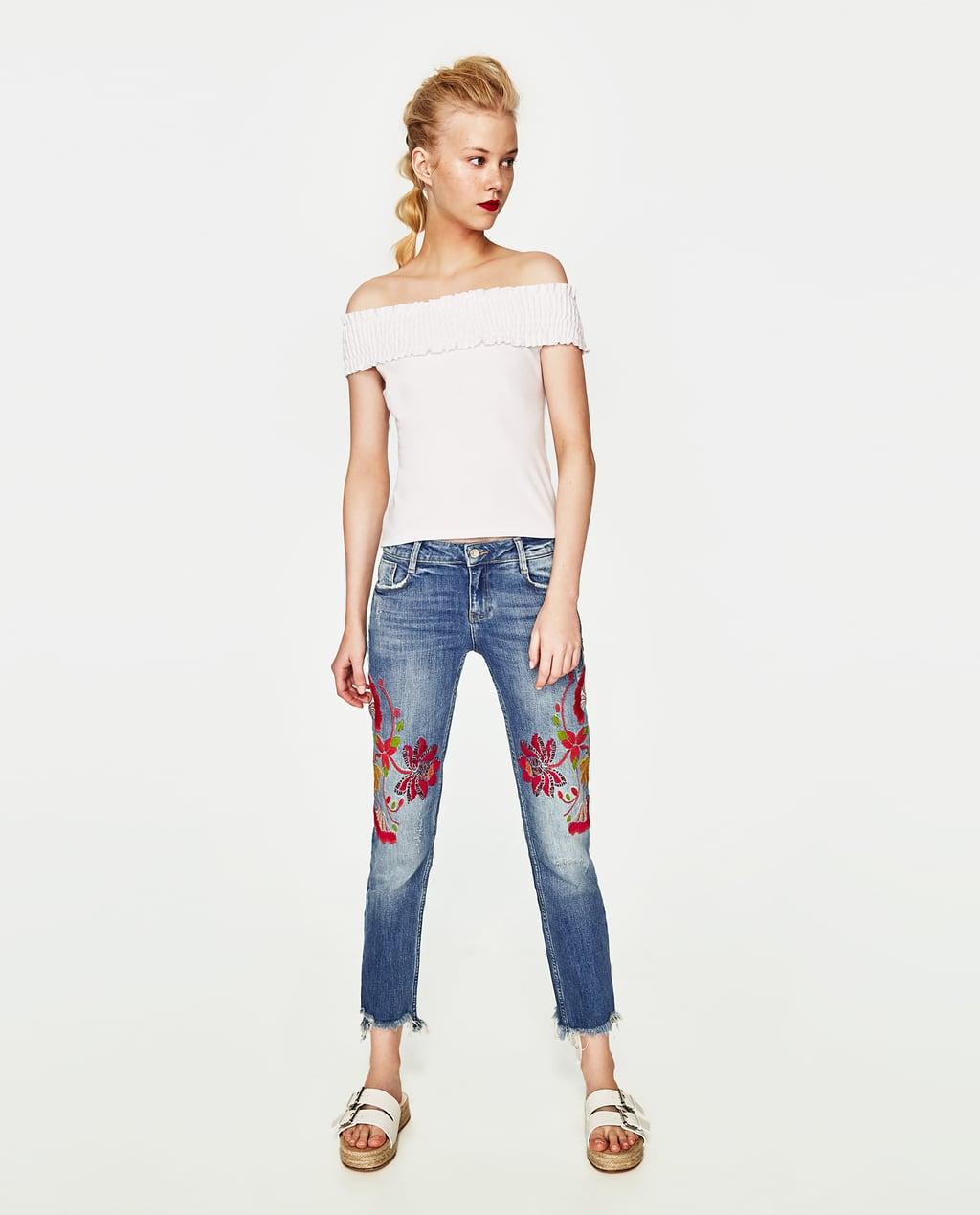 Отзыв на Джинсы с вышитые цветы из Интернет-Магазина Zara