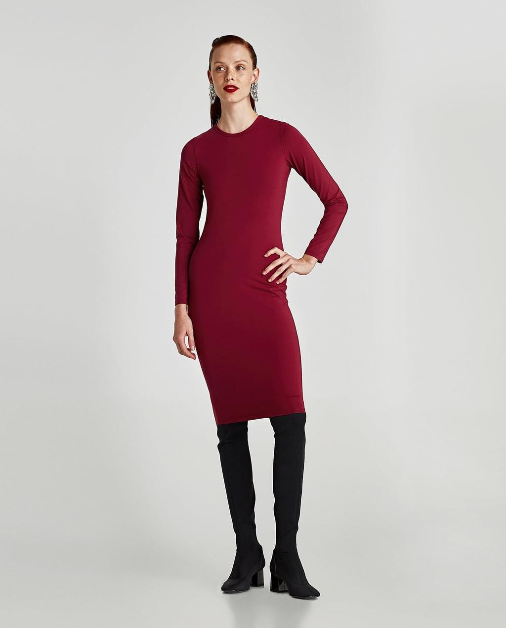 Отзыв на С длинными рукавами Платье с Полиамид из Интернет-Магазина Zara