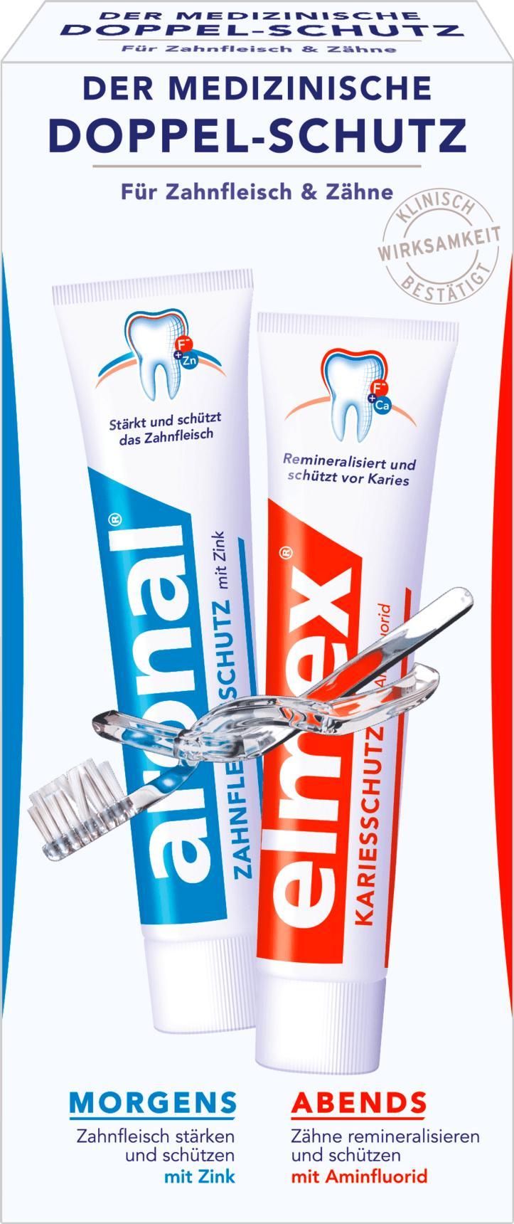Отзыв на Zahnpasta Mundhygiene-Set 1x elmex (75ml) + 1x aronal (75ml), 150 ml из Интернет-Магазина DM
