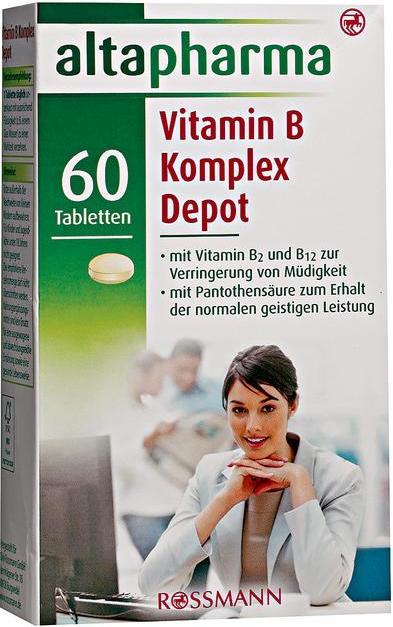 Отзыв на altapharma Vitamin B Komplex Depot Tabletten из Интернет-Магазина ROSSMANN