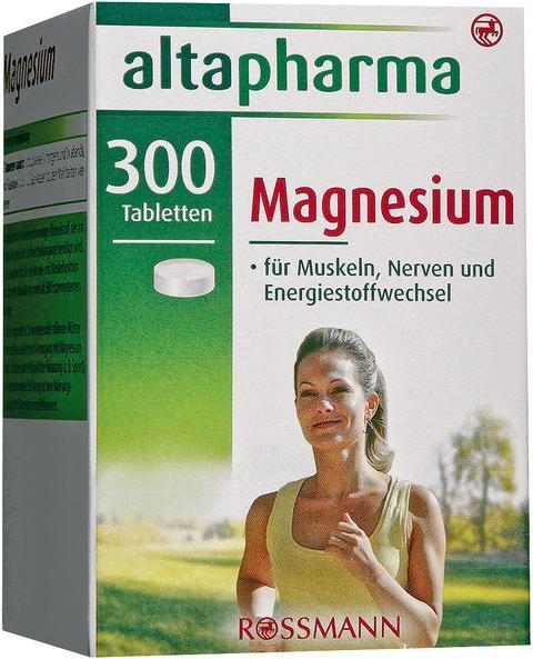 Отзыв на altapharma Magnesium-Tabletten из Интернет-Магазина ROSSMANN