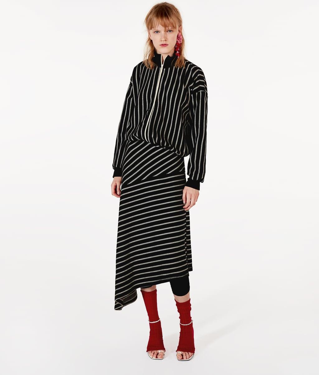Отзыв на АСИММЕТРИЧНЫЙ Платье с полосами из Интернет-Магазина Zara