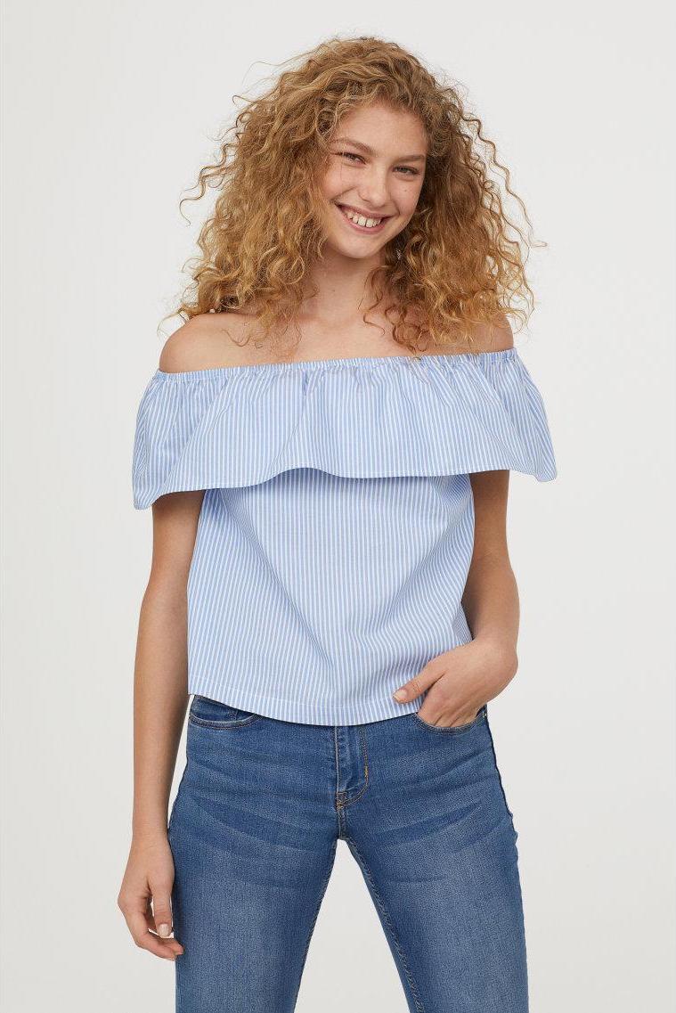 Отзыв на Блузка со спущенными плечами из Интернет-Магазина H&M
