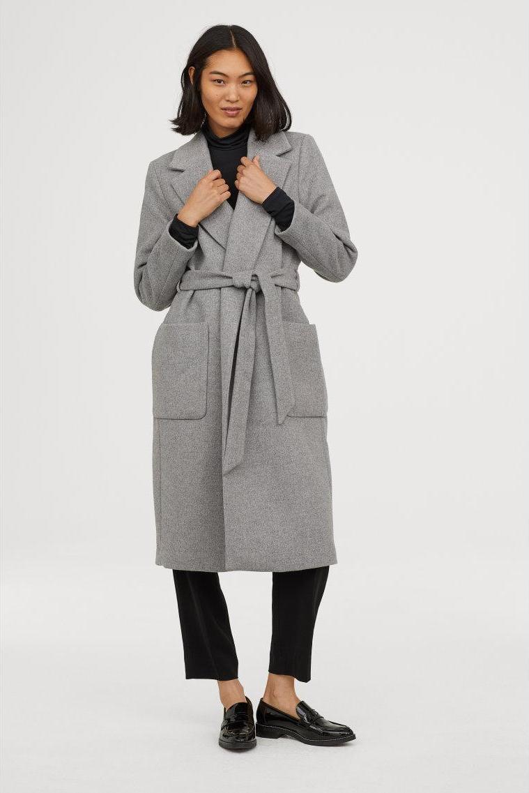 Отзыв на Пальто с Соединительной пояс из Интернет-Магазина H&M
