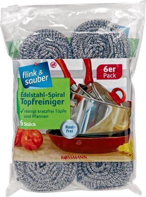 Отзыв на flink & sauber Edelstahl-Spiral-Topfreiniger из Интернет-Магазина ROSSMANN