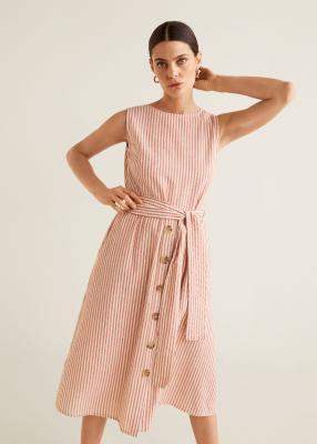 Отзыв на Структурированный полосатое платье из Интернет-Магазина MANGO