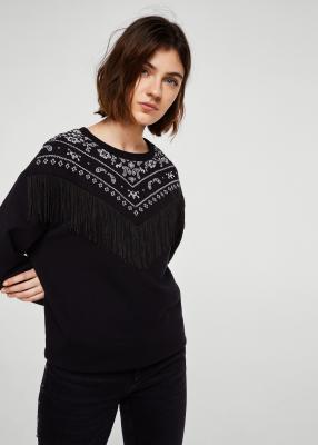 Отзыв на Хлопковый свитер с бахромой из Интернет-Магазина MANGO Outlet