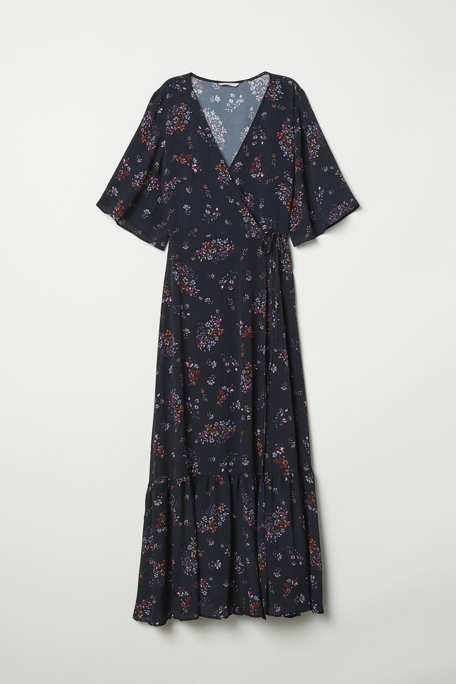 Отзыв на С пестрым рисунком платье на запах из Интернет-Магазина H&M