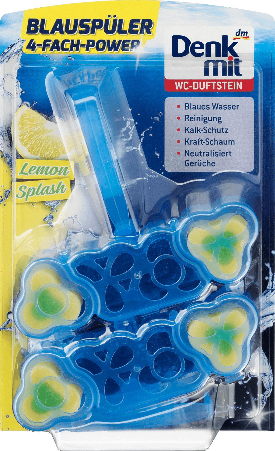 Отзыв на WC-Reiniger Duftstein Blauspüler Lemon Splash, 2 St из Интернет-Магазина DM