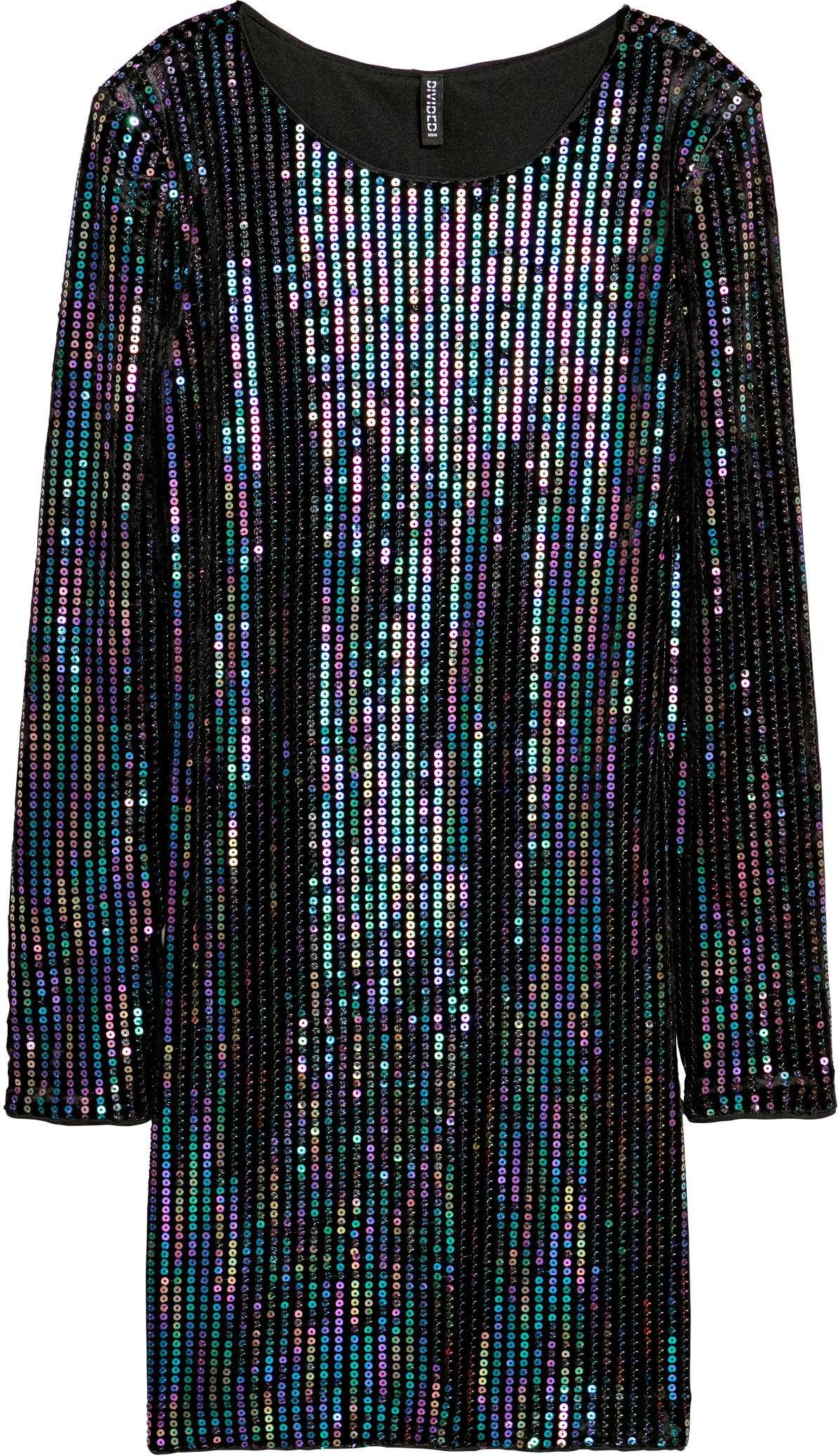 Отзыв на Велюр платье с блестками из Интернет-Магазина H&M