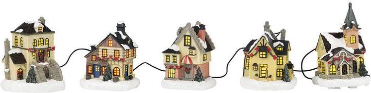 Отзыв на MELINERA® Рождественская улица, с 5 Домов, ручная роспись Украшения для которые Адвента из Интернет-Магазина LIDL
