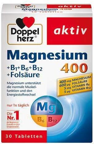 Отзыв на Doppelherz aktiv Magnesium 400 +B1 +B6 +B12 +Folsäure из Интернет-Магазина ROSSMANN