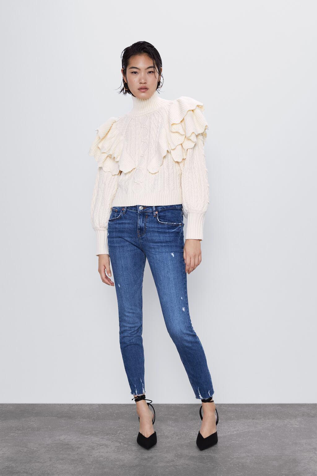 Отзыв на Джинсы ЗПБ Премиум узкие джинсы Остров синяя из Интернет-Магазина Zara