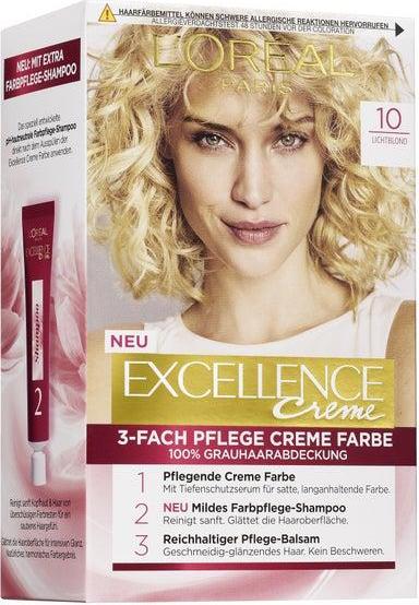 Отзыв на L’Oréal Paris Excellence Excellence Creme 10 lichtblond из Интернет-Магазина ROSSMANN