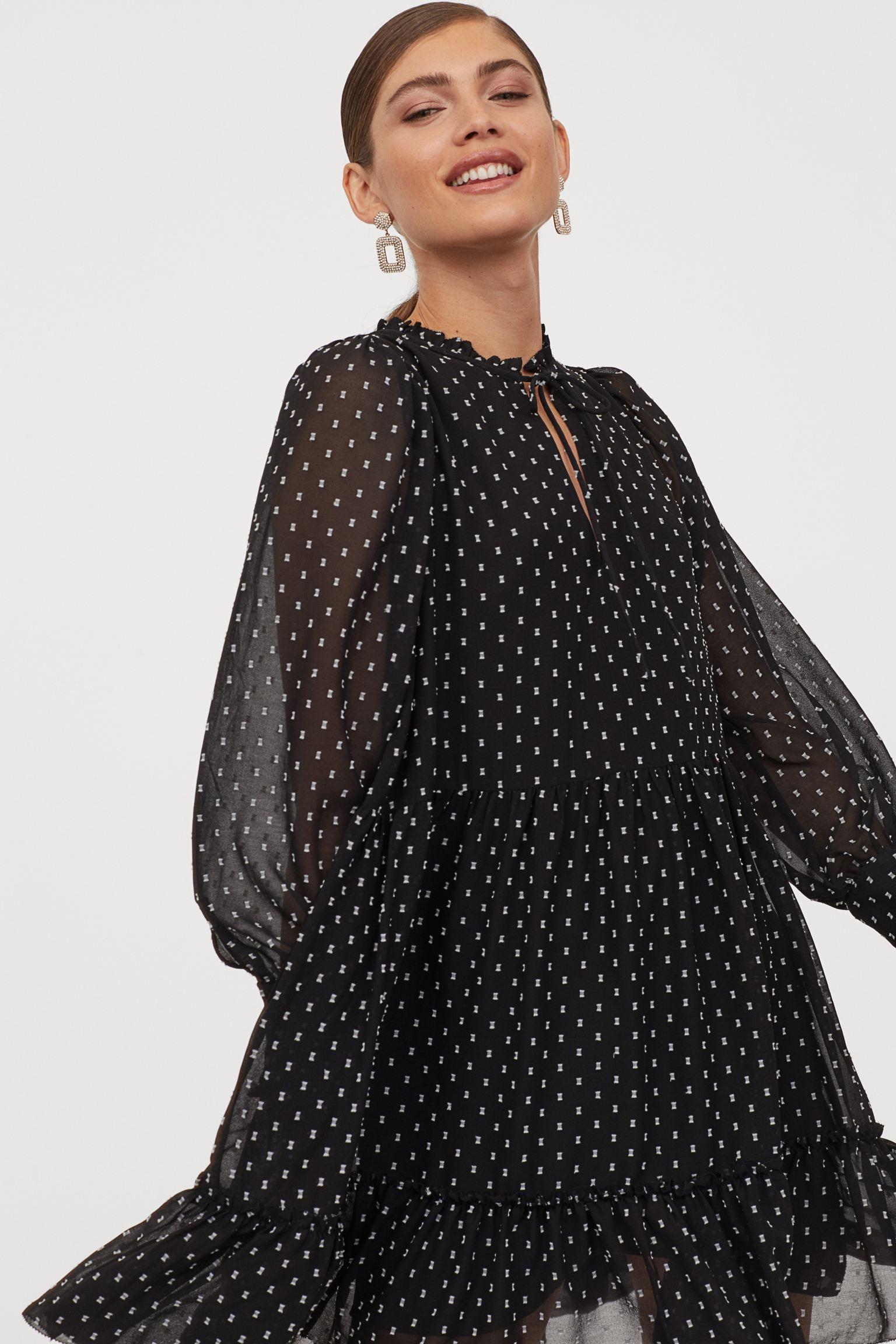 Отзыв на Широкий Шифоновое платье из Интернет-Магазина H&M