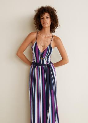 Отзыв на С принтом полосатое платье из Интернет-Магазина MANGO Outlet