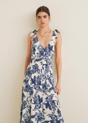 Отзыв на Длинное платье с цветочным узором из Интернет-Магазина MANGO Outlet