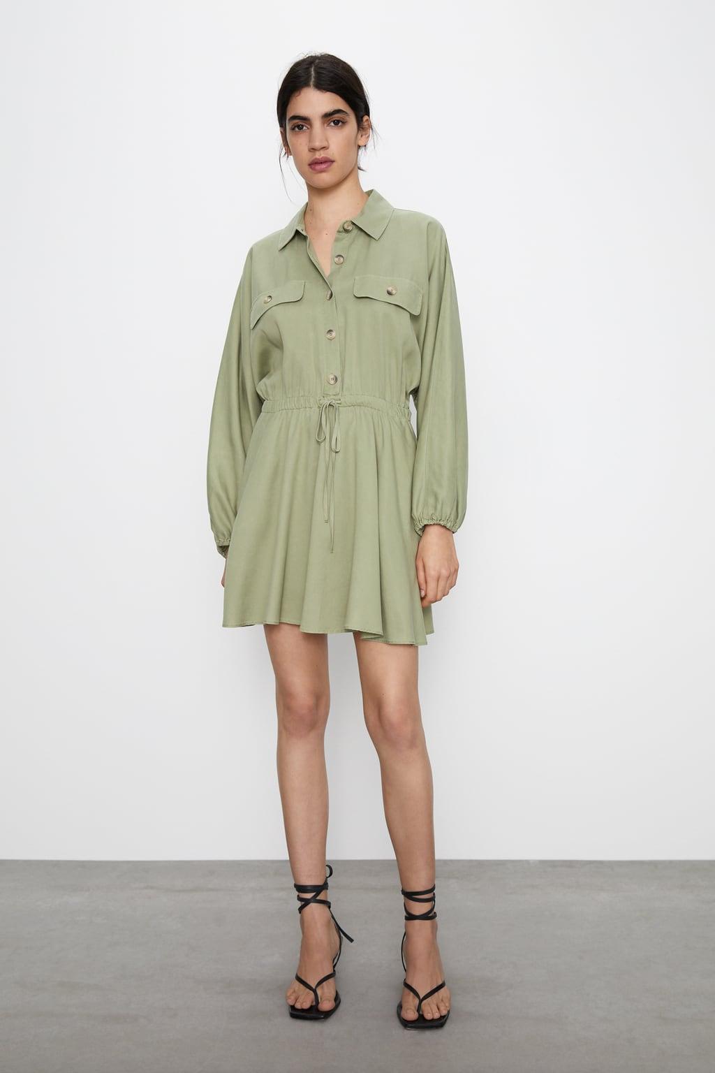 Отзыв на Течет платье С Рубашка Воротник из Интернет-Магазина Zara