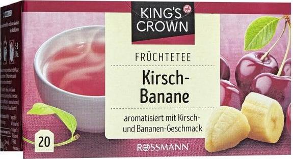 Отзыв на King's Crown Früchtetee Kirsch-Banane из Интернет-Магазина ROSSMANN