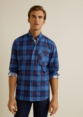 Отзыв на Плед нормальные Fit Хлопок Рубашка из Интернет-Магазина MANGO Outlet