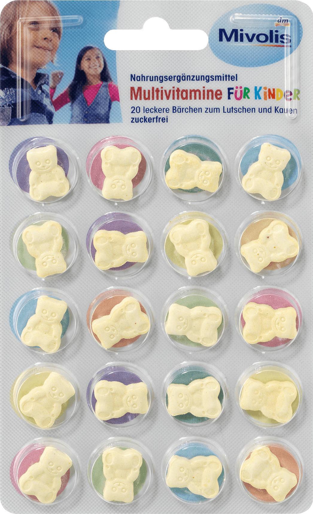 Отзыв на Multivitamine für Kinder, Lutschtabletten 20 St., 14 g из Интернет-Магазина DM