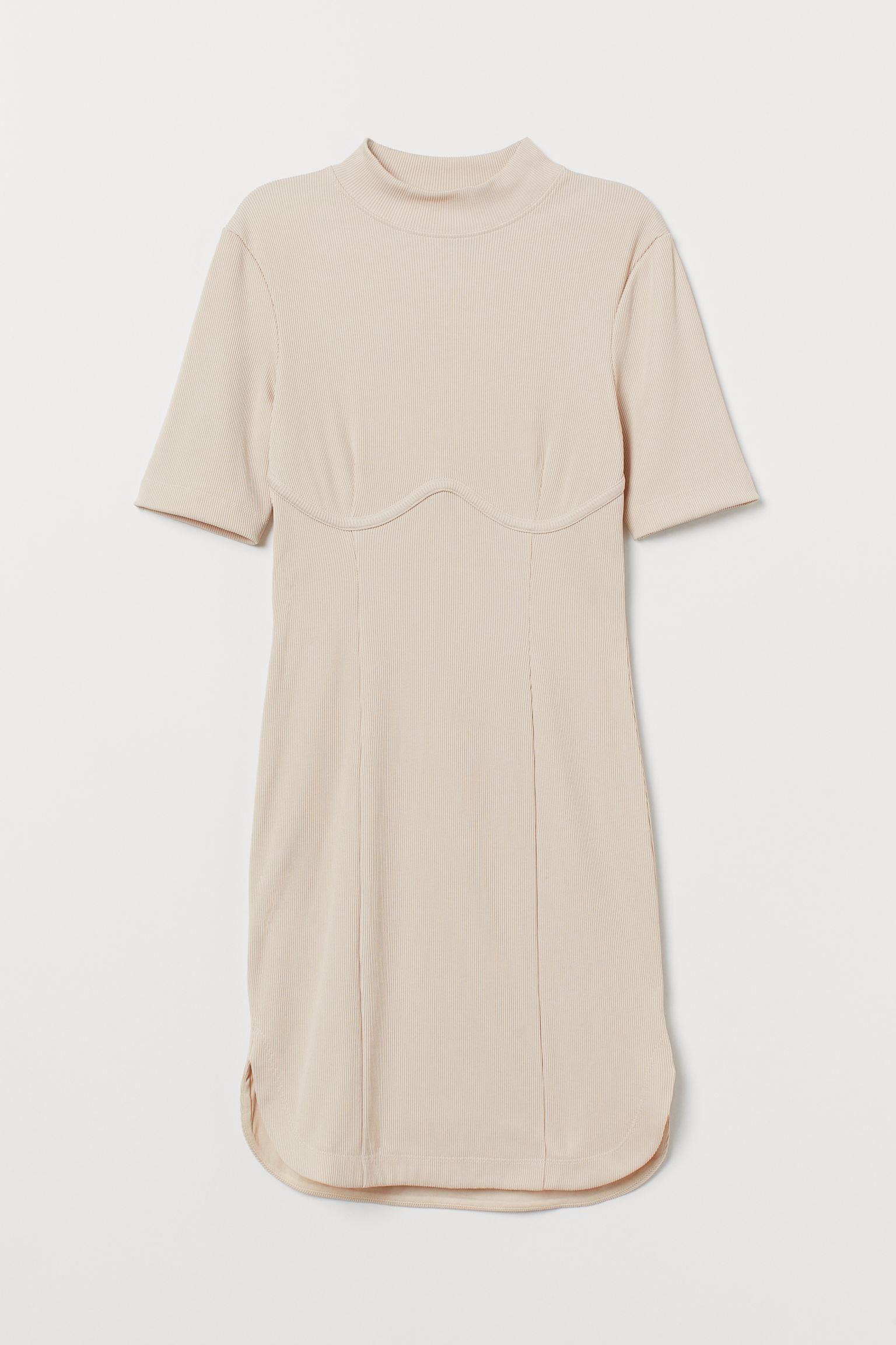 Отзыв на Geripptes Облегающее Народном Платье из Интернет-Магазина H&M
