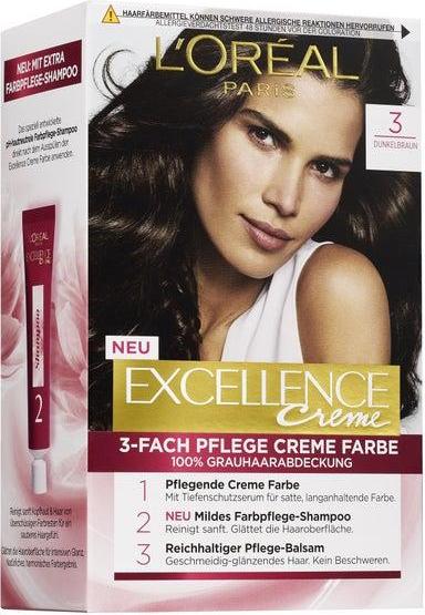 Отзыв на L’Oréal Paris Excellence Excellence Creme 3 dunkelbraun из Интернет-Магазина ROSSMANN