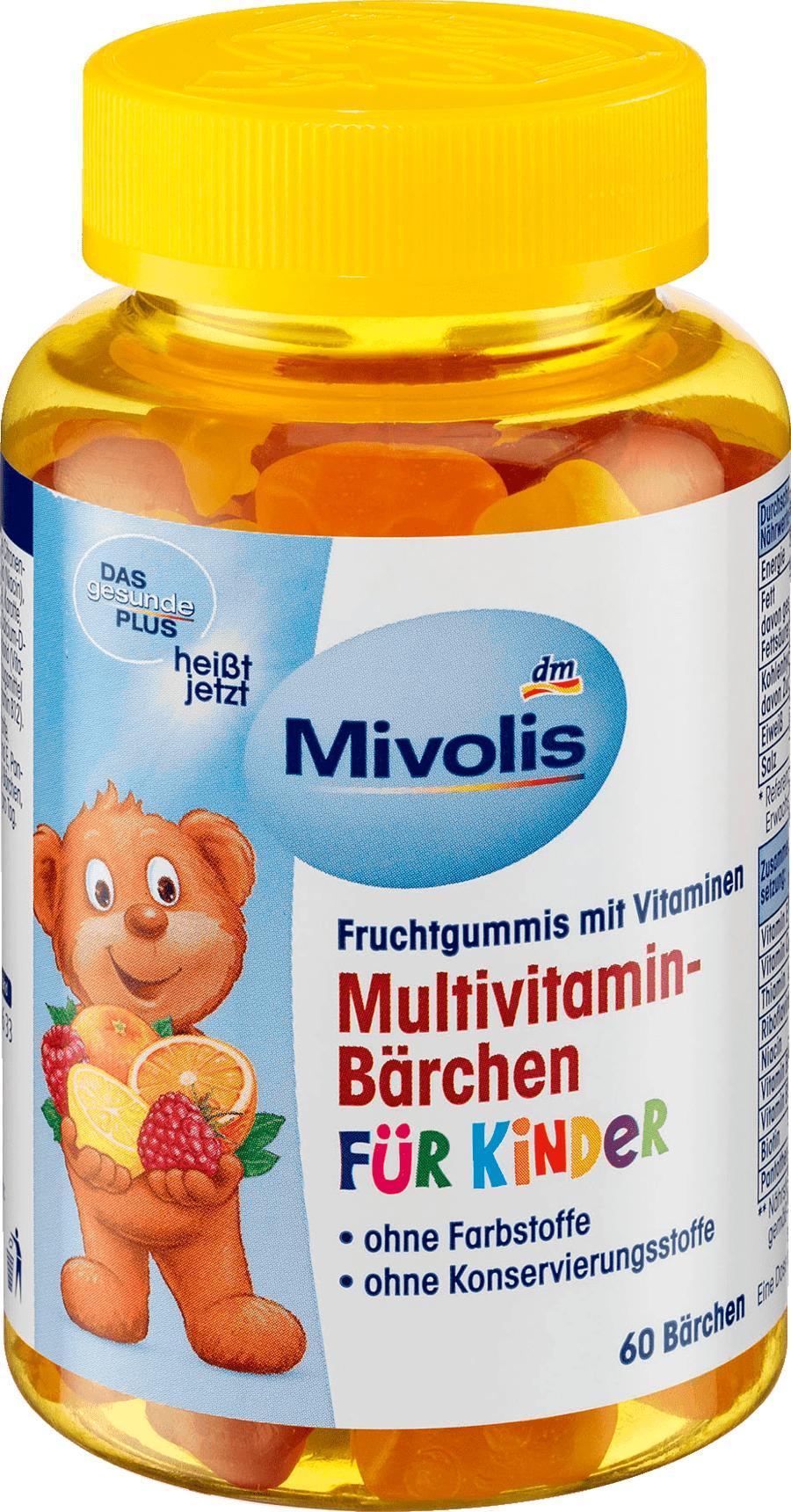 Отзыв на Multivitamin-Bärchen für Kinder, Fruchtgummis, 120 g из Интернет-Магазина DM