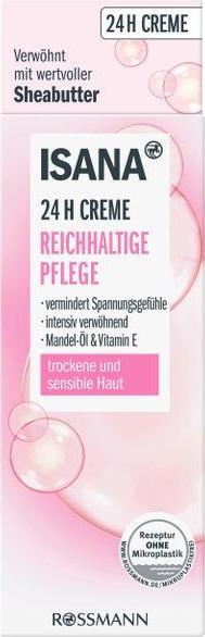 Отзыв на ISANA 24 H Creme Reichhaltige Pflege из Интернет-Магазина ROSSMANN