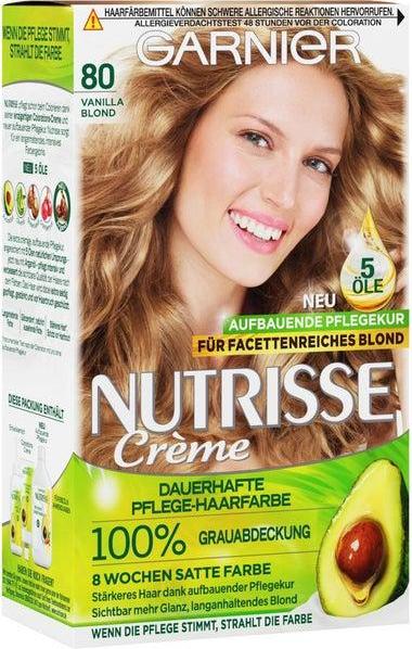 Отзыв на Garnier Nutrisse Creme dauerhafte Pflege-Haarfarbe 80 Vanilla Blond из Интернет-Магазина ROSSMANN