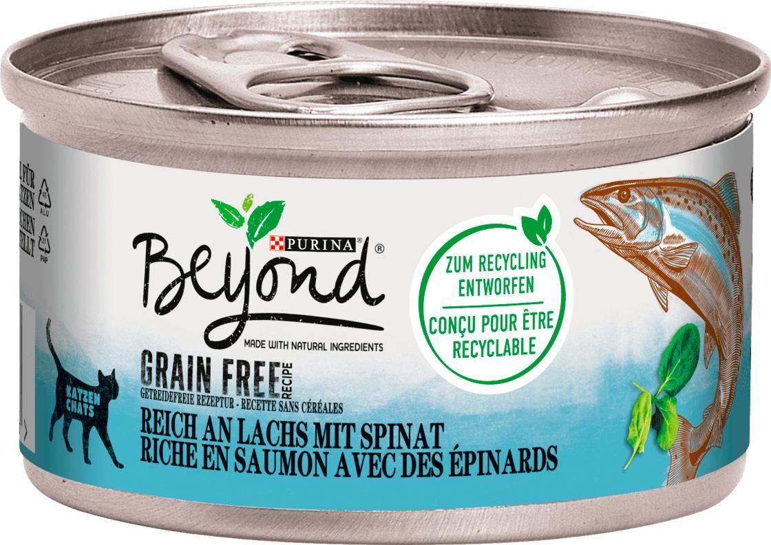 Отзыв на Beyond Nassfutter für Katzen, Lachs & Spinat Grainfree, 85 g из Интернет-Магазина DM