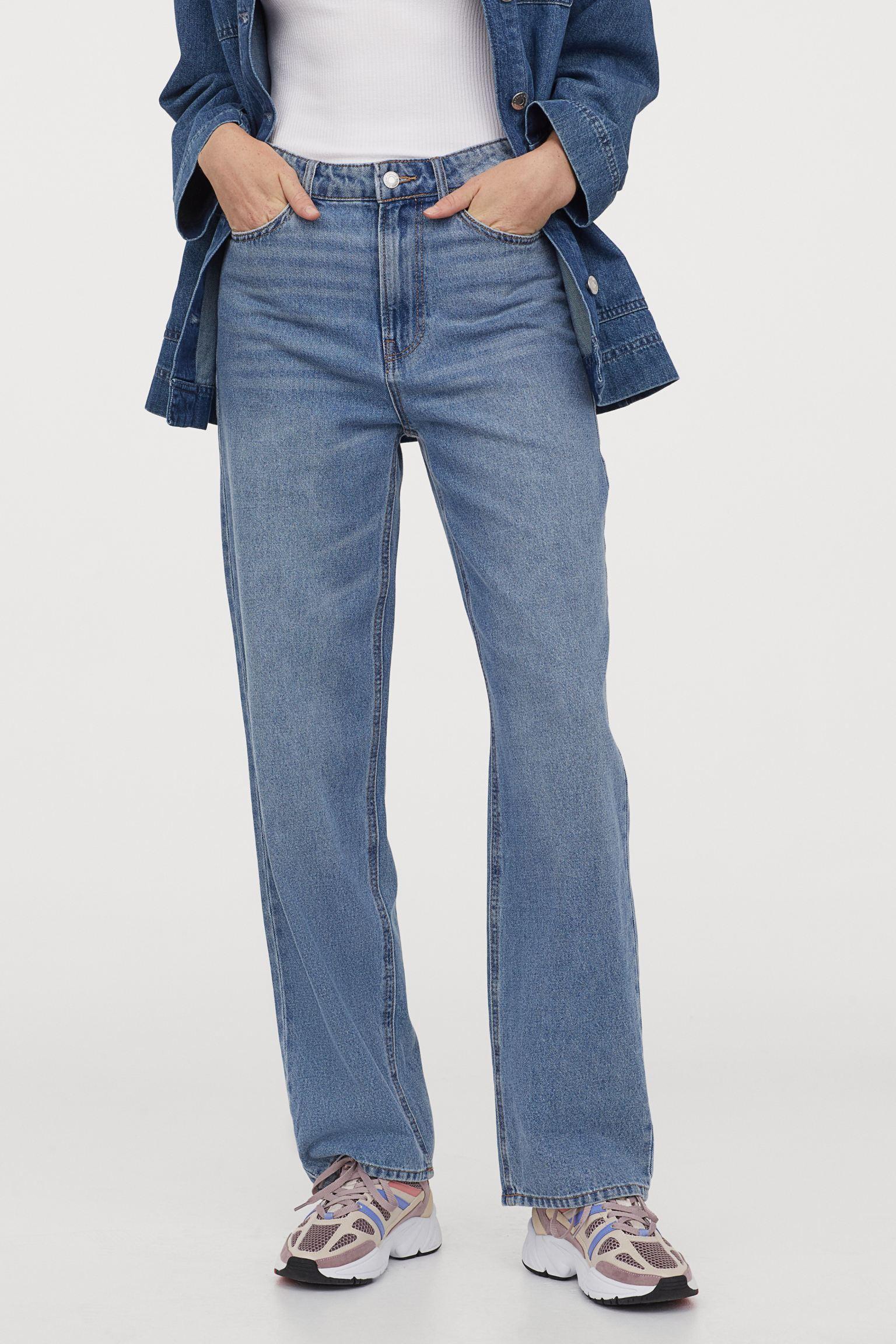 Отзыв на Свободные ровные джинсы с высокой талией из Интернет-Магазина H&M