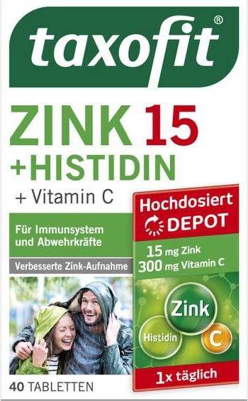 Отзыв на taxofit ZINK + HISTIDIN + Vitamin C Tabletten из Интернет-Магазина ROSSMANN