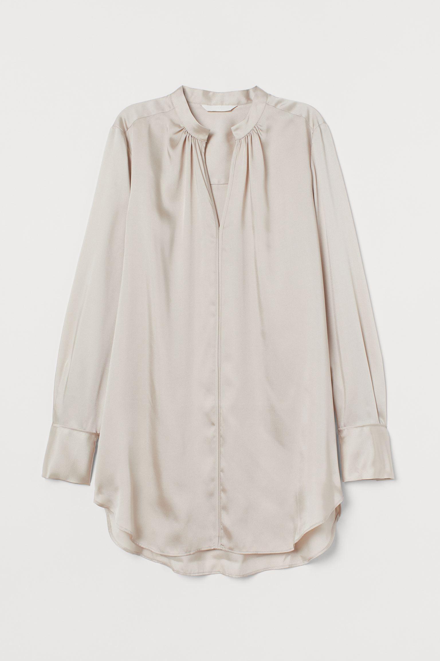 Отзыв на Длинные атласная блузка из Интернет-Магазина H&M