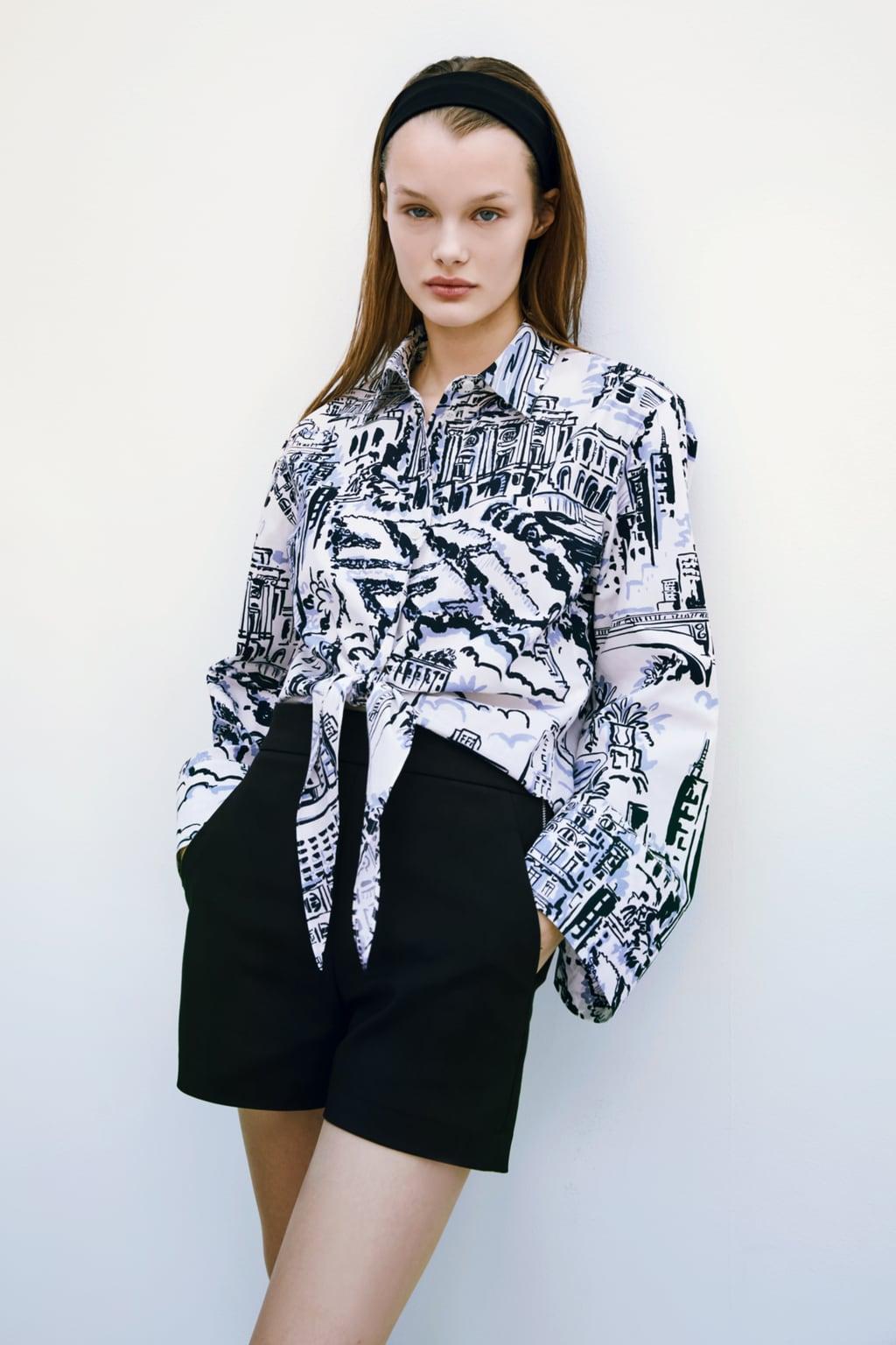 Отзыв на Рубашка с принтом и Бантик из Интернет-Магазина Zara