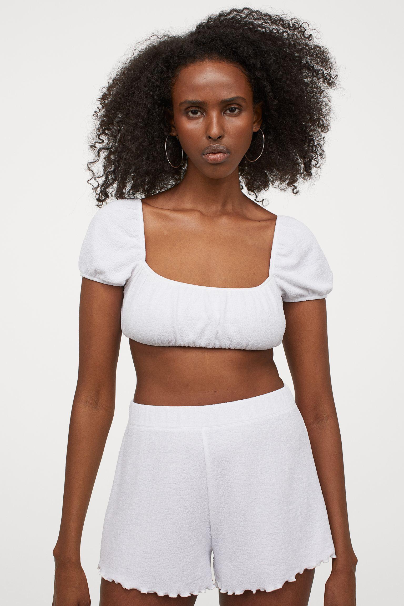 Отзыв на Короткое Кофта с опущенными плечами из Интернет-Магазина H&M