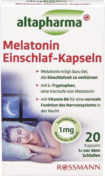 Отзыв на altapharma Melatonin Einschlaf-Kapseln из Интернет-Магазина ROSSMANN