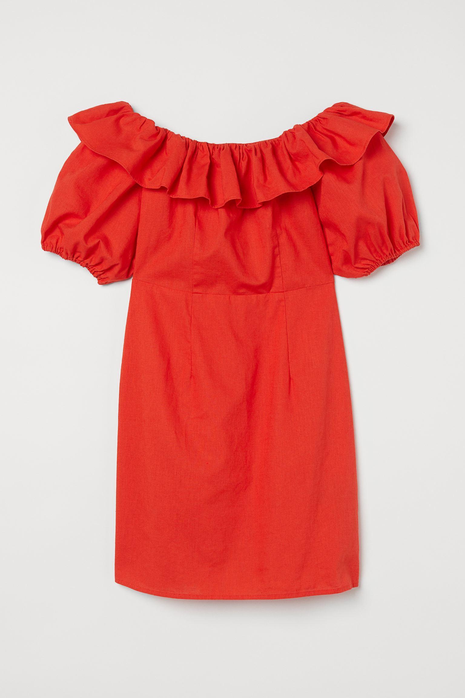 Отзыв на Платье со спущенными плечами из Интернет-Магазина H&M