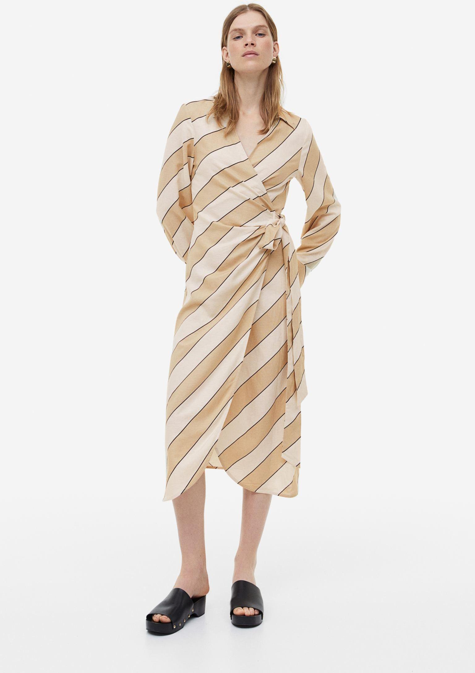 Отзыв на Платье на запах льняные из Интернет-Магазина H&M